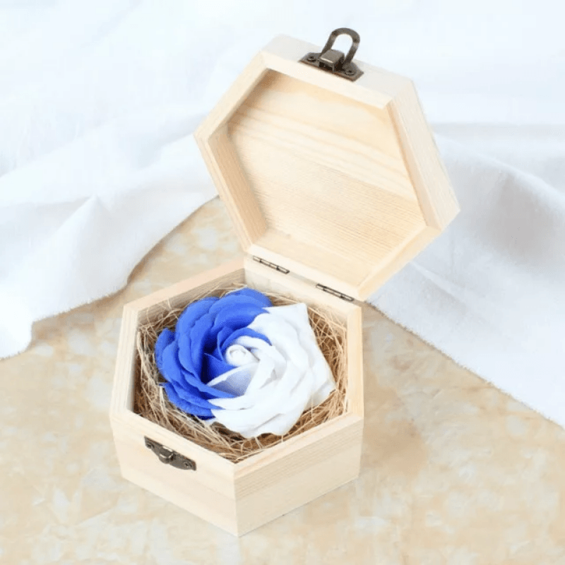 Wood Eternal Rose Box – A Timeless Symbol of Love and Elegance-Flower Teddy Bear
