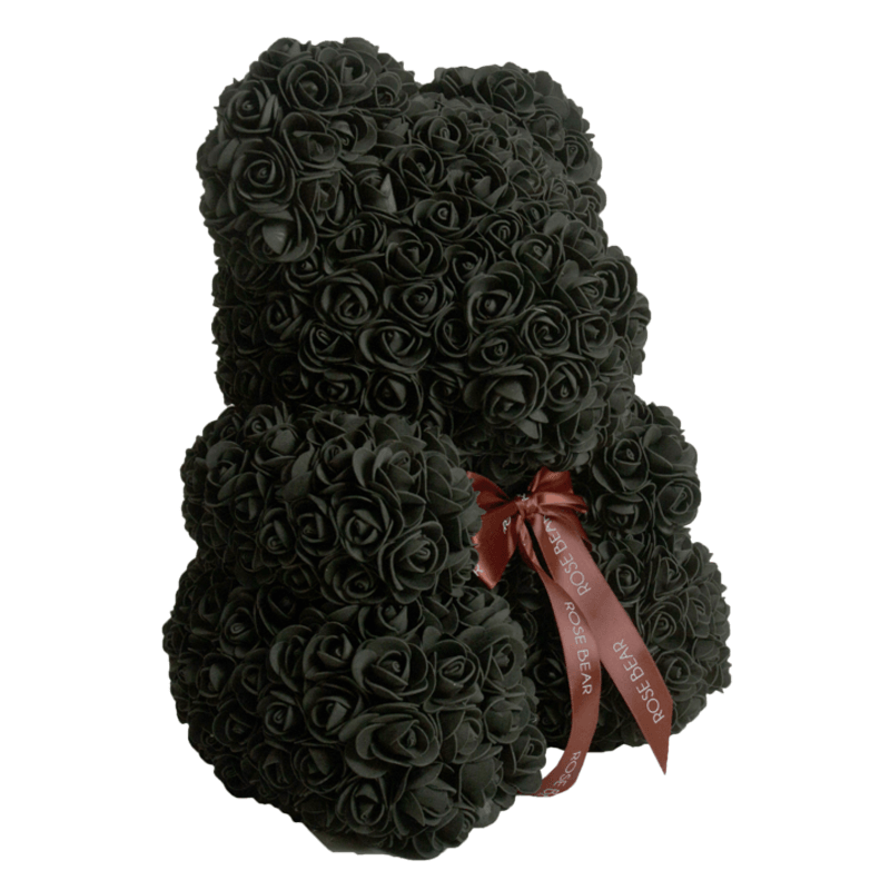 DIY Black Rose Bear – Create Your Own Thoughtful Gift-Flower Teddy Bear