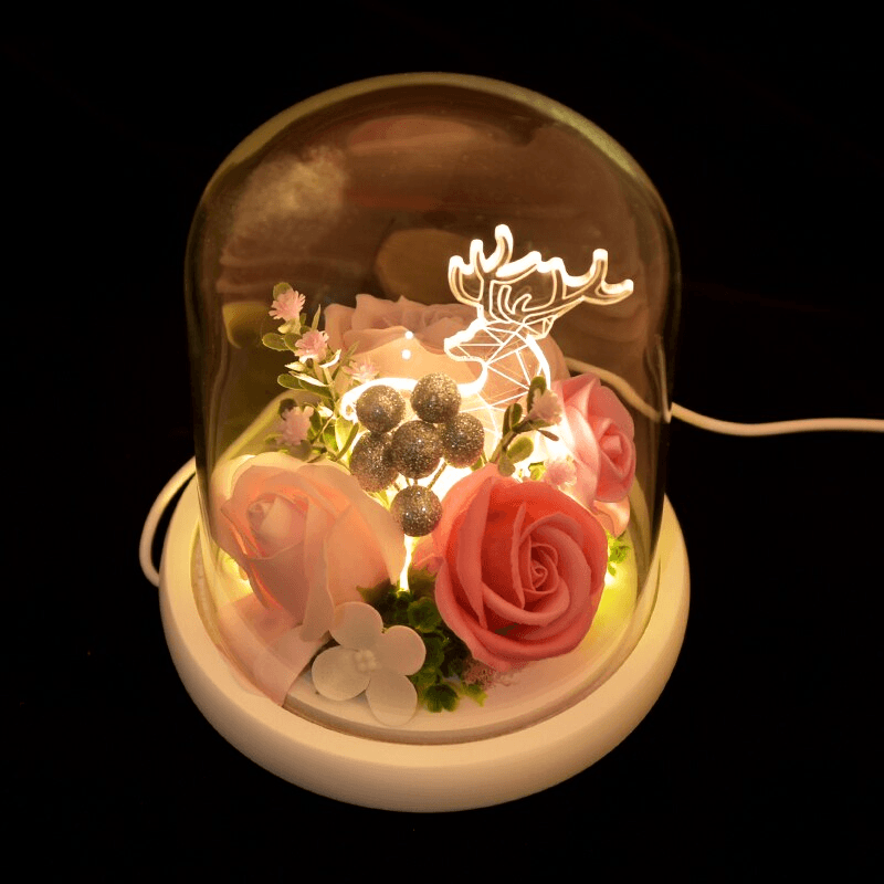 Aromatherapy LED Soap Rose – A Stunning Gift for Celebration-Flower Teddy Bear