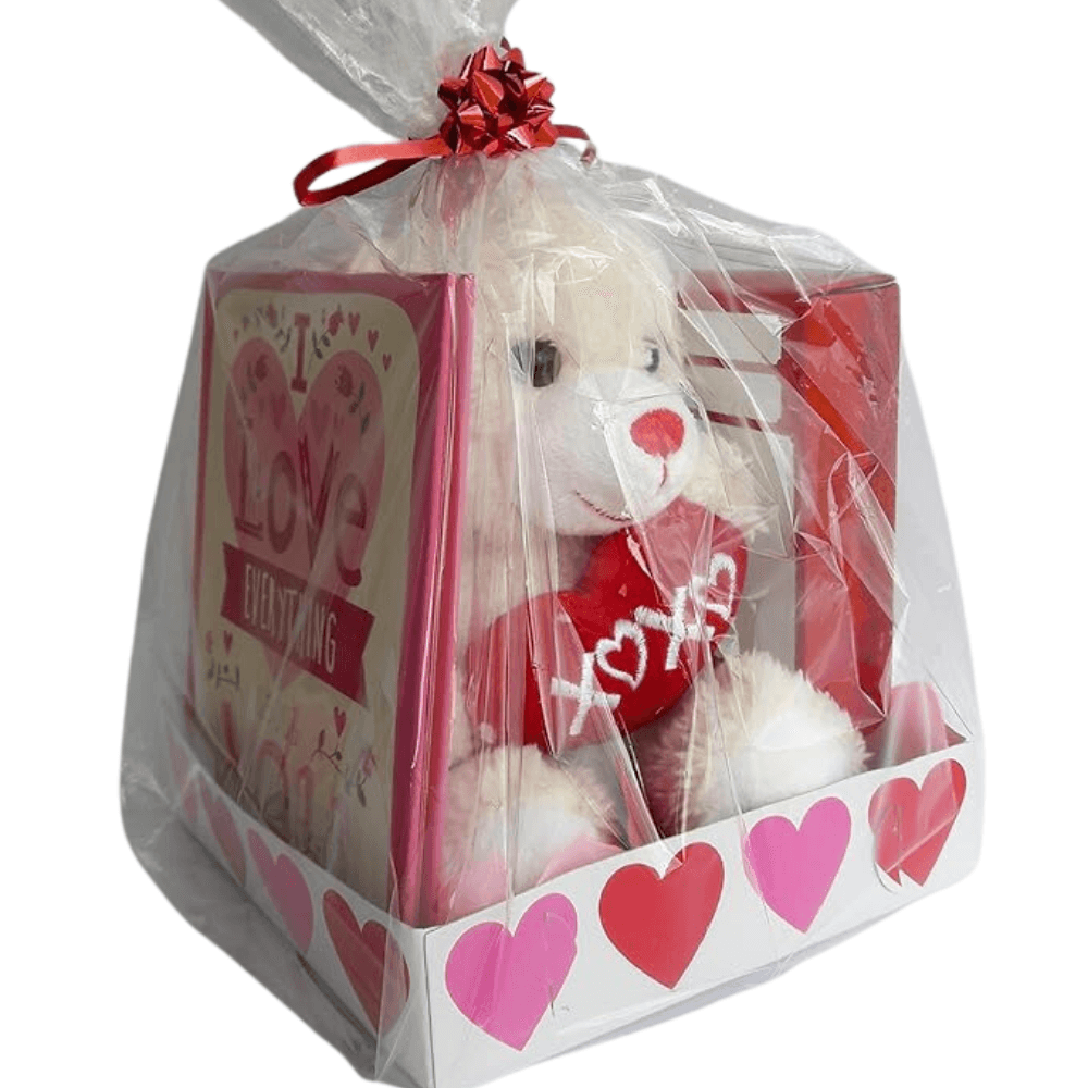 Plush Teddy Bear - 3 Piece Gift Set For Special Moments-Flower Teddy Bear