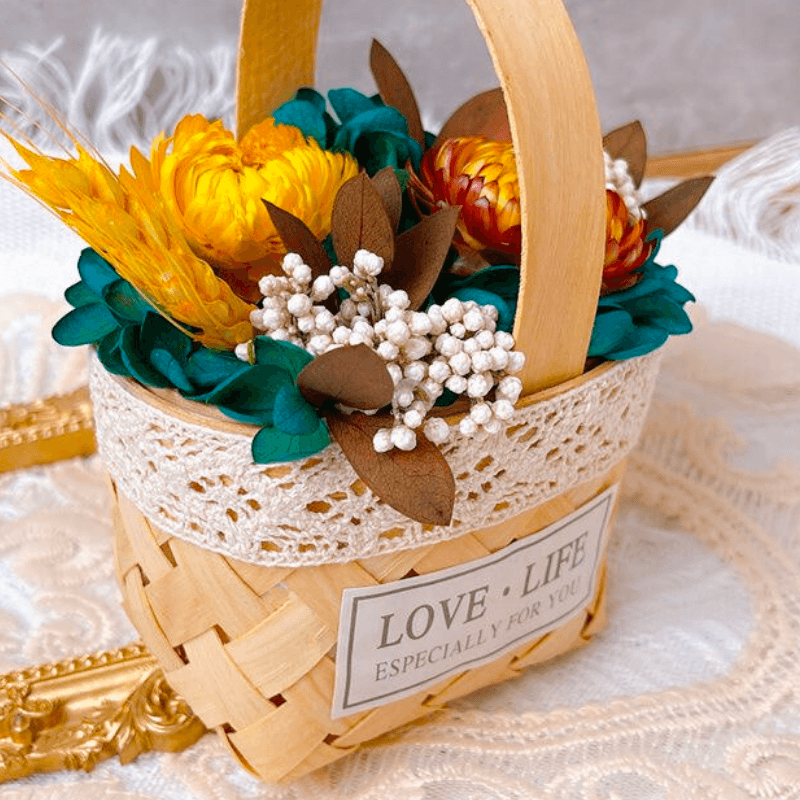 DIY Flower Basket – Creative And Decorative Handmade Craft Kit-Flower Teddy Bear