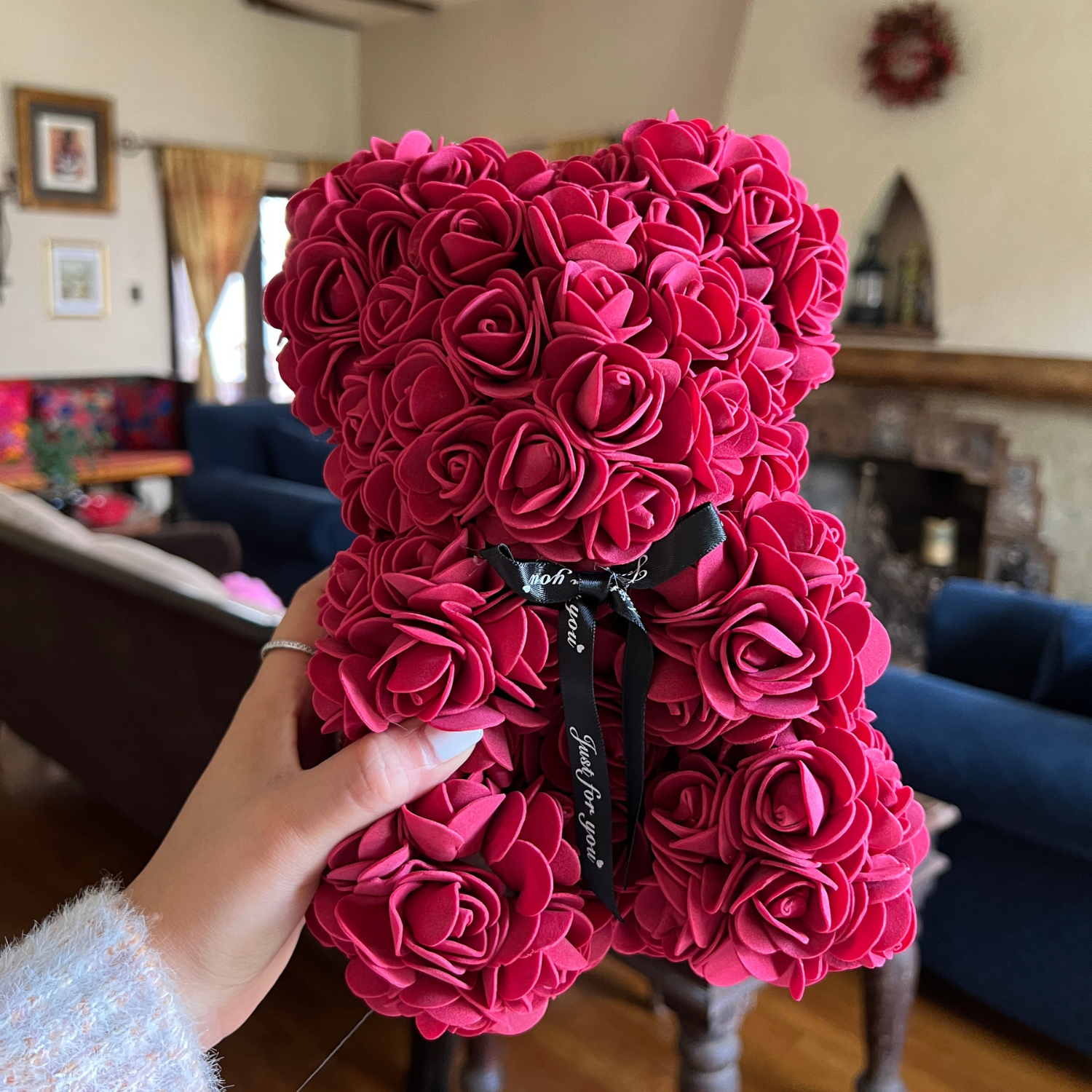 Flower Teddy Bear-Flower Teddy Bear