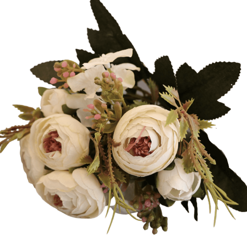 Artificial Rose Bouquet – Elegant Floral Decor for Any Space-Flower Teddy Bear