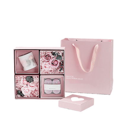 Candle Flower Gift Set – Aromatic Scents for Every Occasion-Flower Teddy Bear