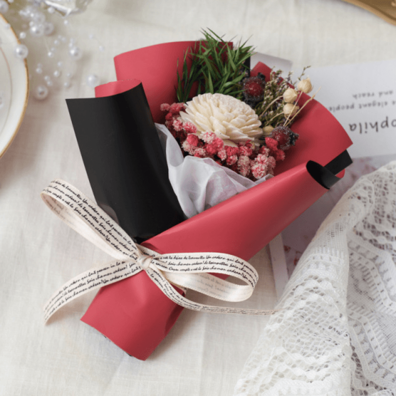 Dried Flower Bouquet – Elegant And Timeless Floral Gift-Flower Teddy Bear