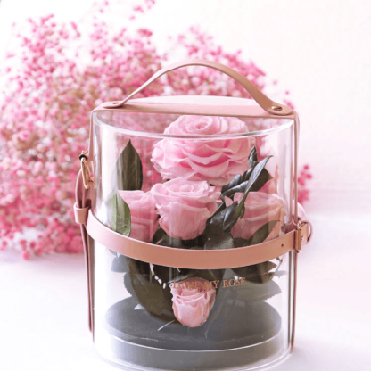 Rose Bouquet Lantern Gift-Flower Teddy Bear