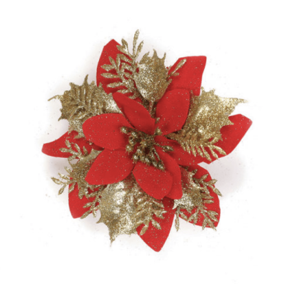 Artificial Flower Ornament – Add Sparkle to Your Holiday Decor-Flower Teddy Bear