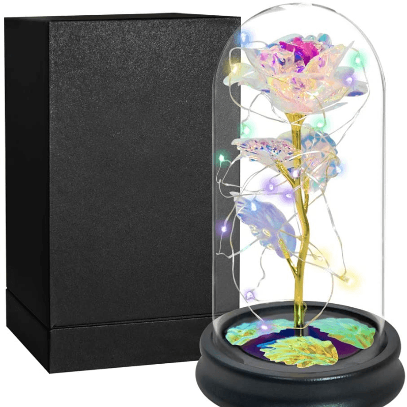 Galaxy Rose Flower – Gorgeous Gold Foil Rose For Decoration-Flower Teddy Bear