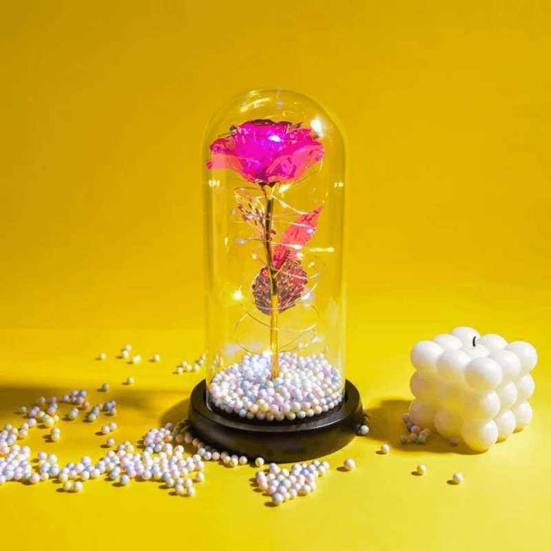 Eternal Galaxy Rose Pearls - A Stunning Gift For Every Occasion-Flower Teddy Bear