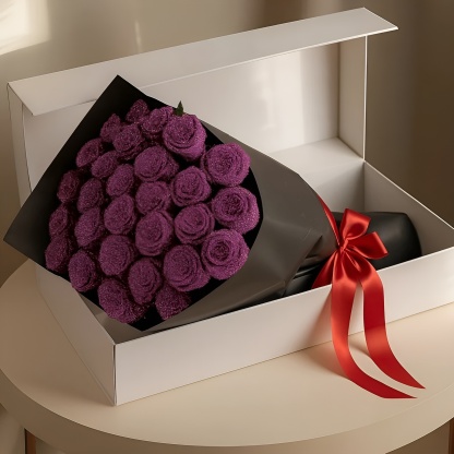 Sparkling Preserved Rose Bouquet For Timeless Gifting