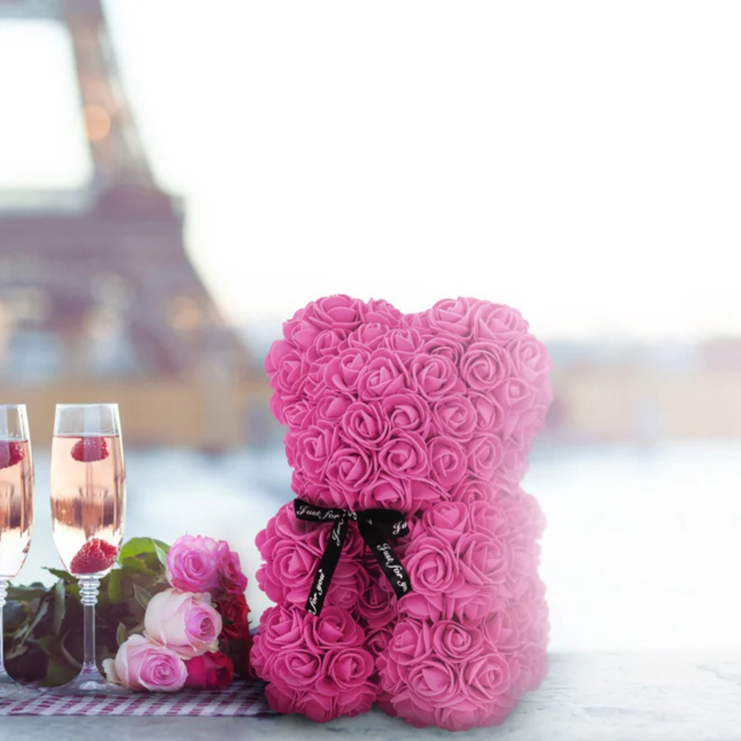 Flower Teddy Bear-Flower Teddy Bear