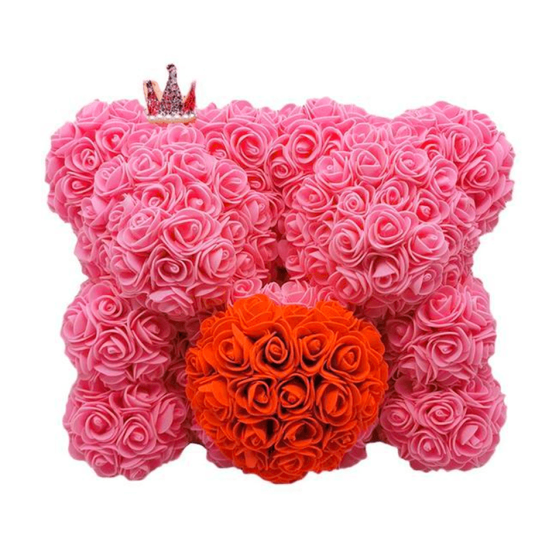 Two Rose Bears Gift-Flower Teddy Bear