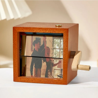 Custom Photo Flipbook Frame With Turning Handle For Gifts