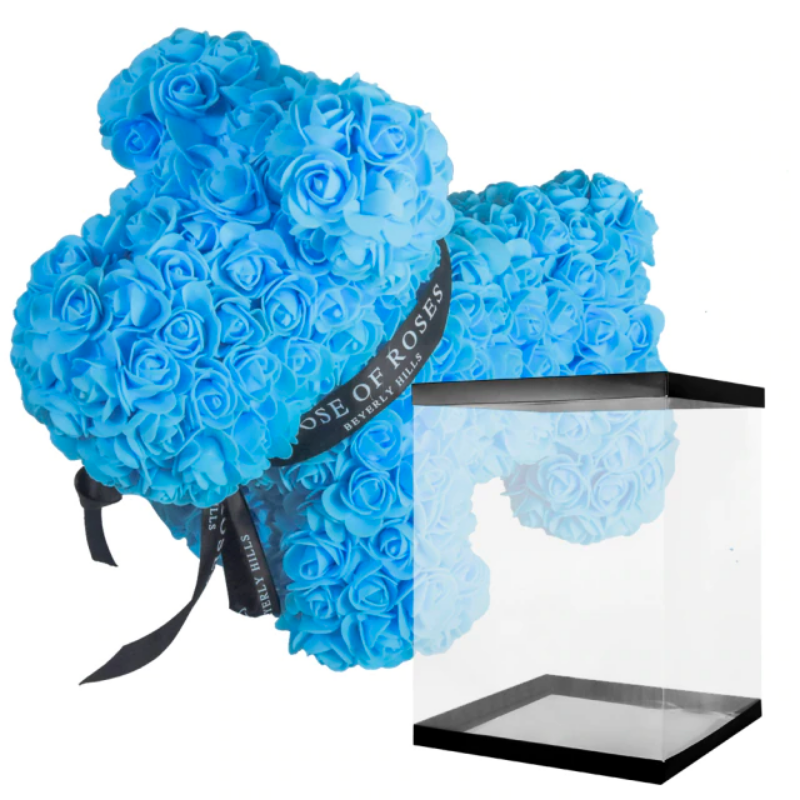 Rose Puppy With Box-Flower Teddy Bear