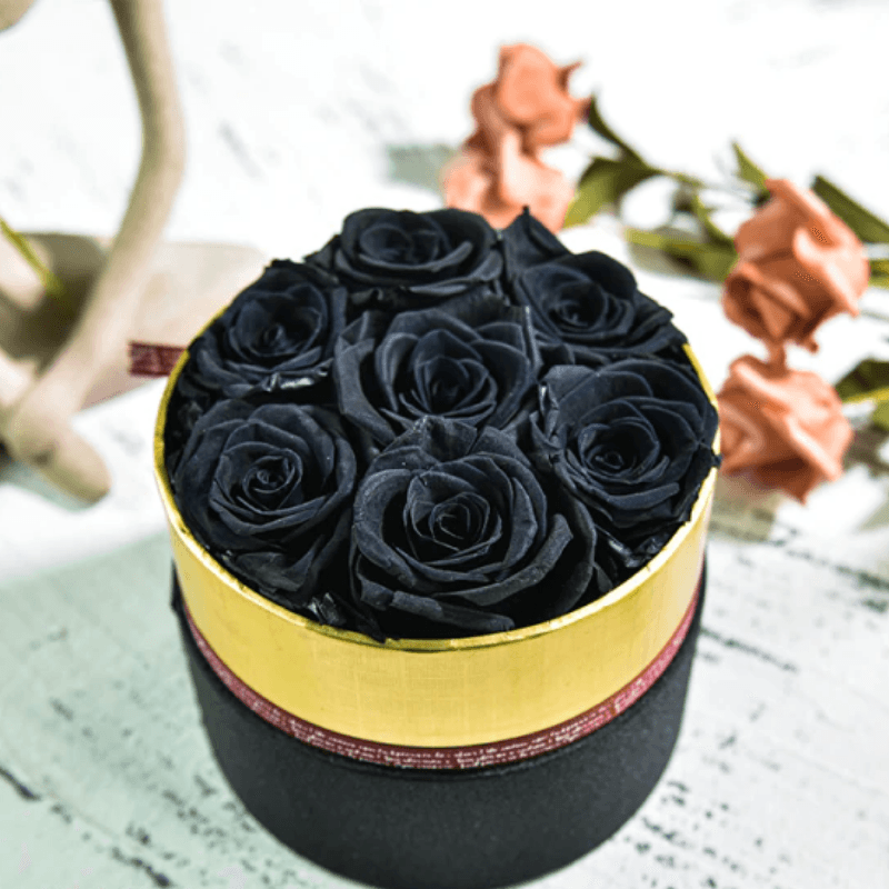 Mini Rose Flower Box-Flower Teddy Bear