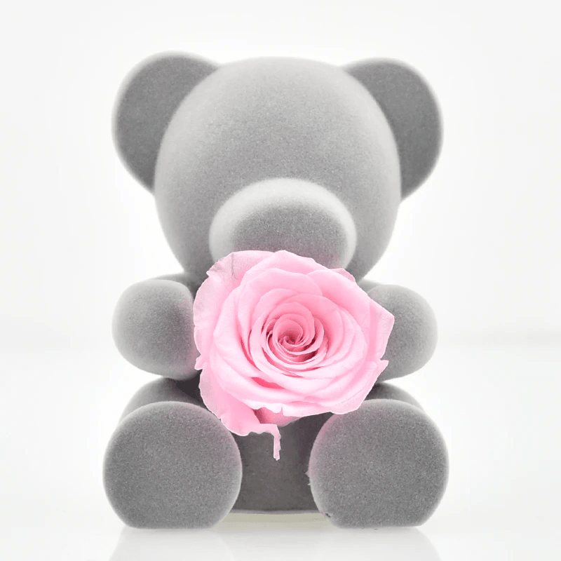 Mini Teddy Bear With Rose-Flower Teddy Bear
