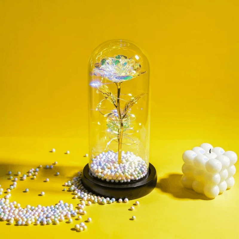 Eternal Galaxy Rose Pearls - A Stunning Gift For Every Occasion-Flower Teddy Bear