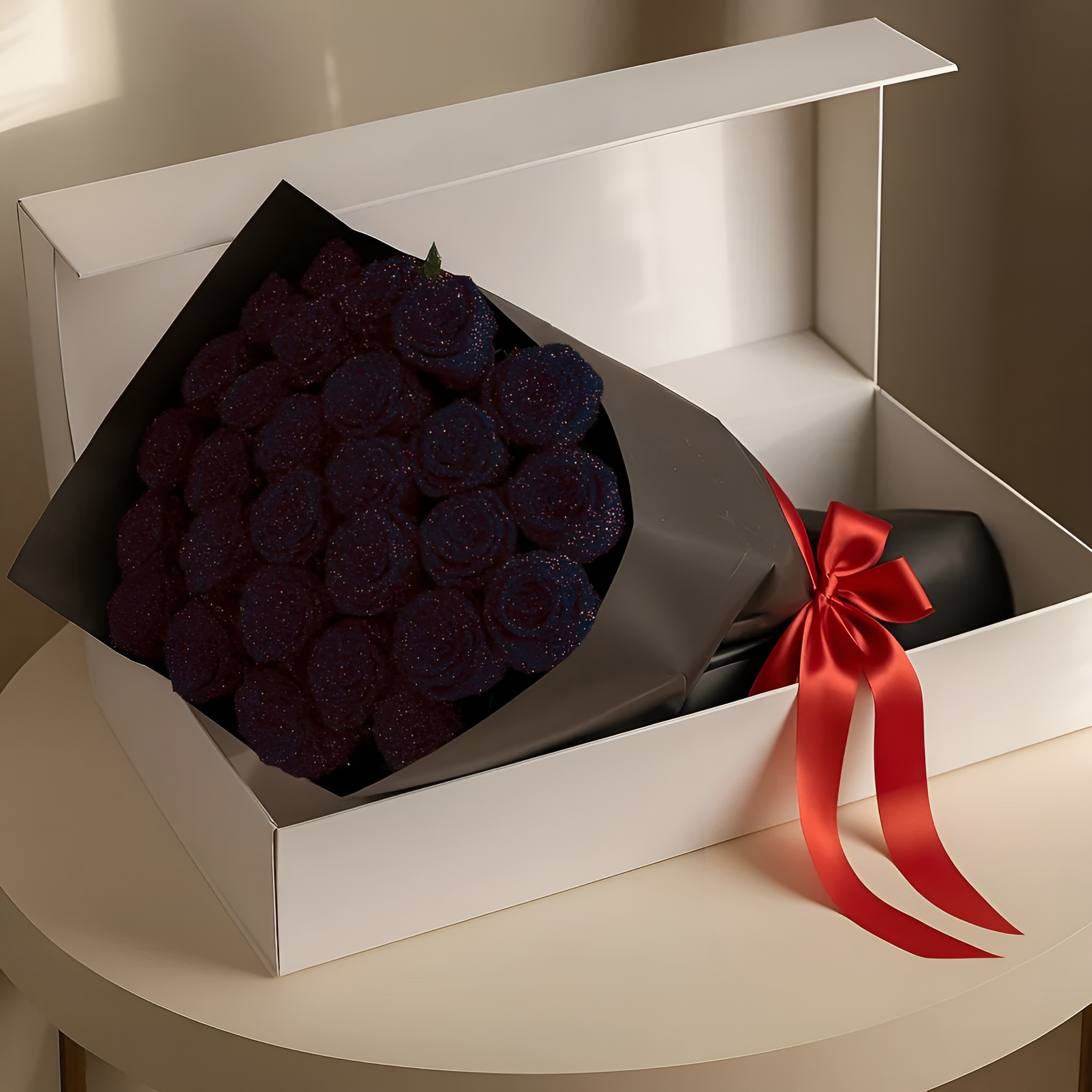 Sparkling Preserved Rose Bouquet For Timeless Gifting