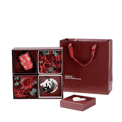 Candle Flower Gift Set – Aromatic Scents for Every Occasion-Flower Teddy Bear