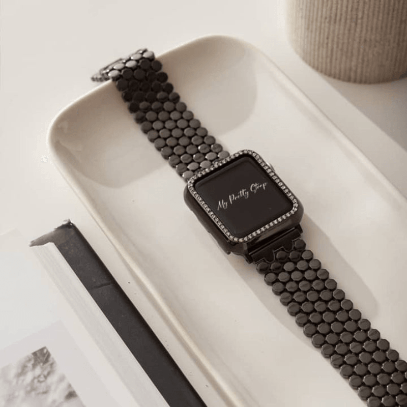 Honeycomb Stainless Steel Band-Flower Teddy Bear