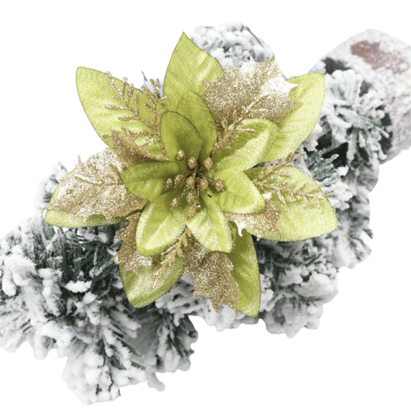 Artificial Flower Ornament – Add Sparkle to Your Holiday Decor-Flower Teddy Bear