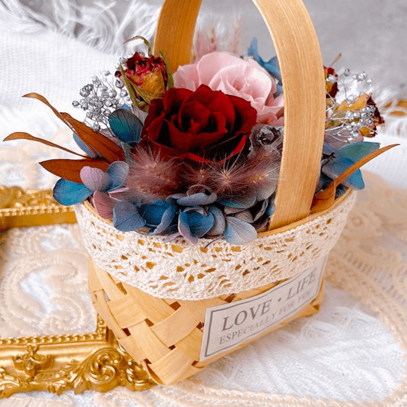 DIY Flower Basket – Creative And Decorative Handmade Craft Kit-Flower Teddy Bear