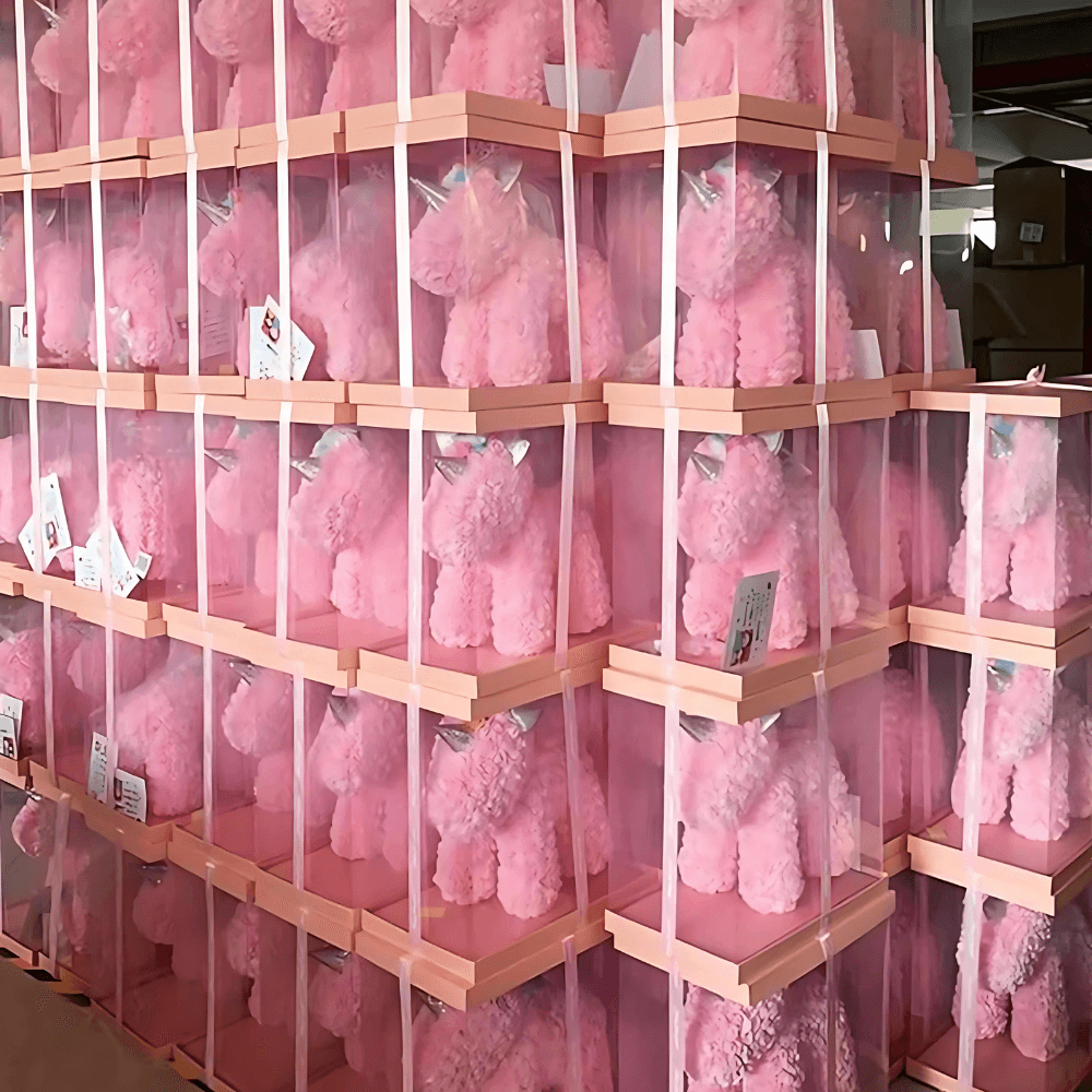 Handcrafted Rose Unicorn Gift - Preserved Roses For Lasting Beauty-Flower Teddy Bear