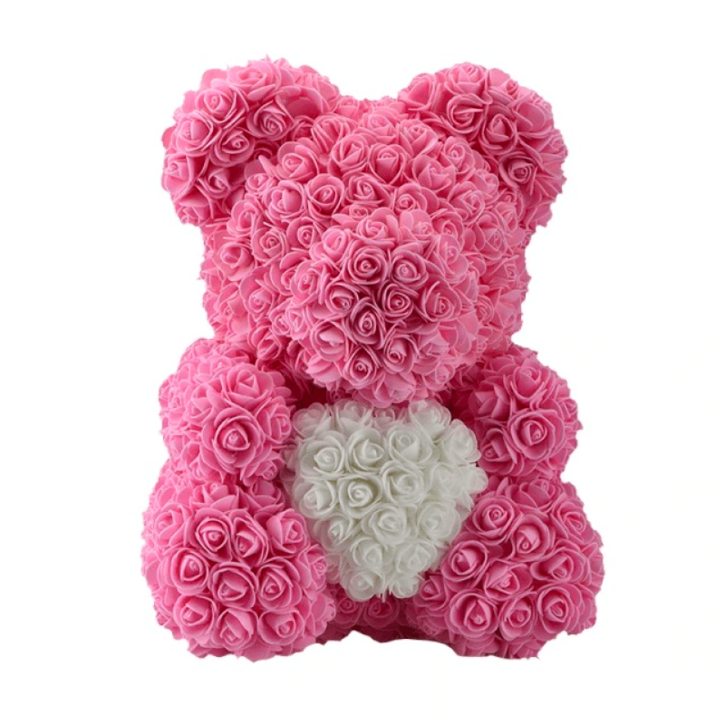 Large Rose Bear – A Unique And Elegant Gift-Flower Teddy Bear