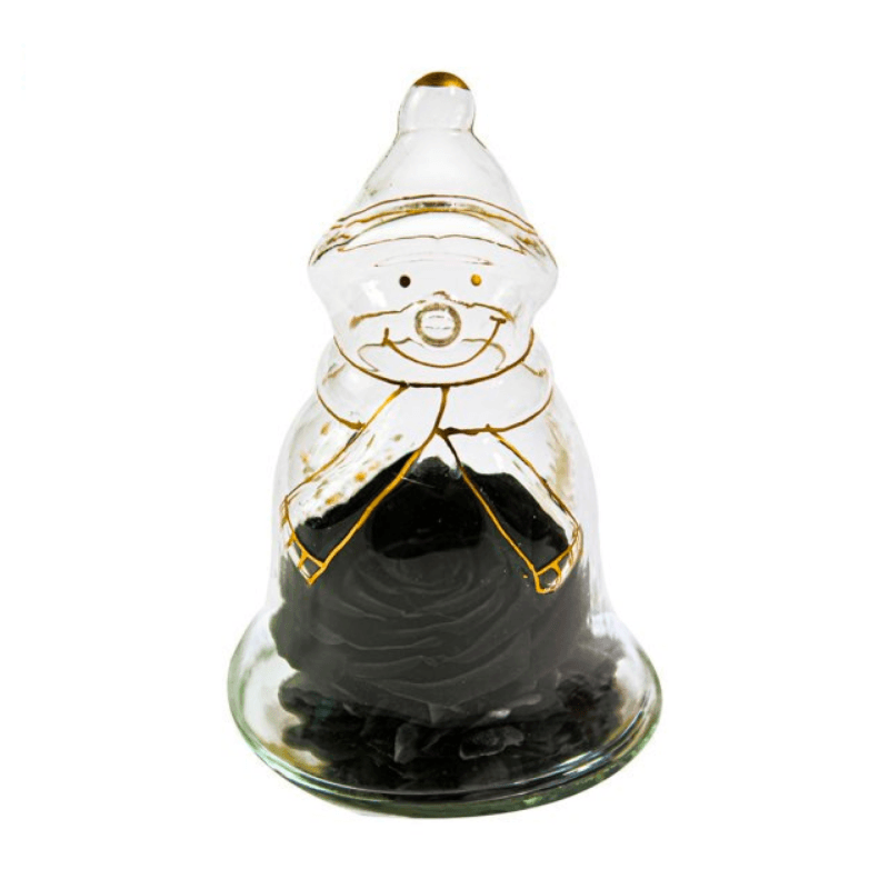 Preserved Rose Snowman Dome – Winter-Themed Floral Gift-Flower Teddy Bear