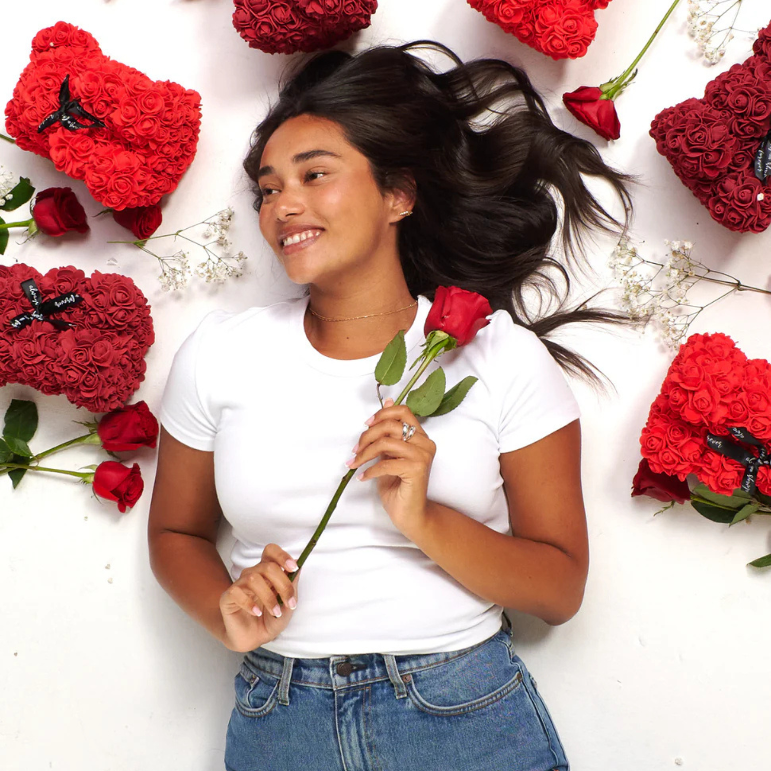 Flower Teddy Bear-Flower Teddy Bear