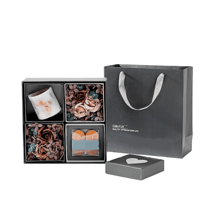 Candle Flower Gift Set – Aromatic Scents for Every Occasion-Flower Teddy Bear