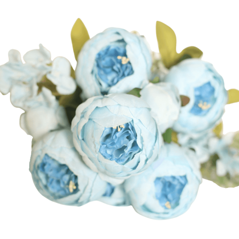 6 Head Artificial Rose Bouquet – Classic Beauty with a Realistic Look-Flower Teddy Bear