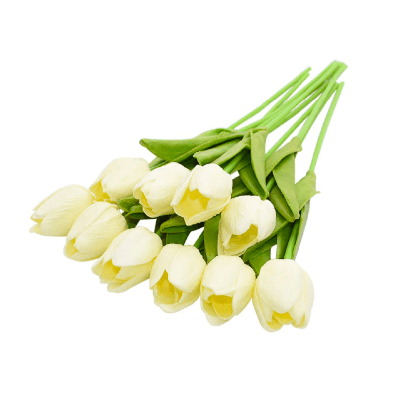 Artificial Tulip Bouquet Decor – Timeless Tulip Elegance-Flower Teddy Bear