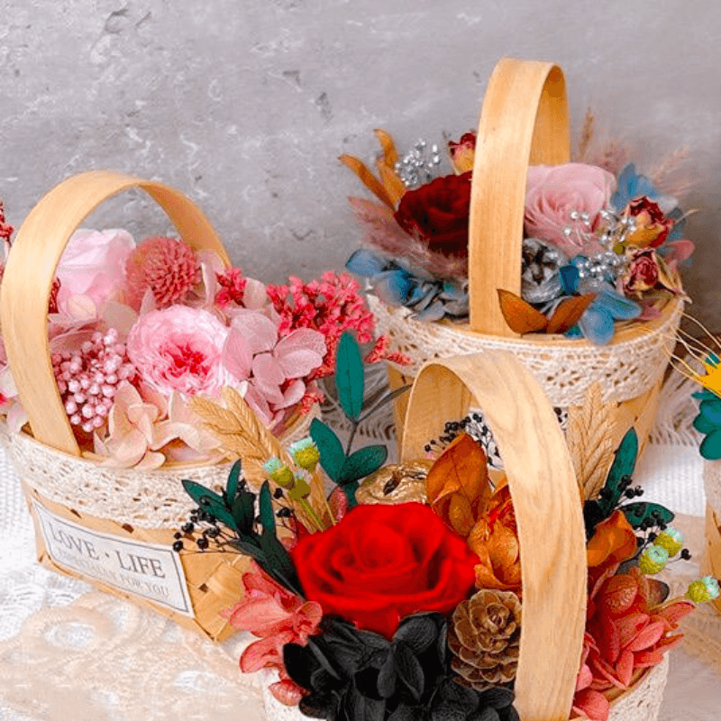 DIY Flower Basket – Creative And Decorative Handmade Craft Kit-Flower Teddy Bear