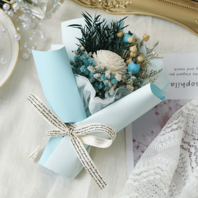 Dried Flower Bouquet – Elegant And Timeless Floral Gift-Flower Teddy Bear