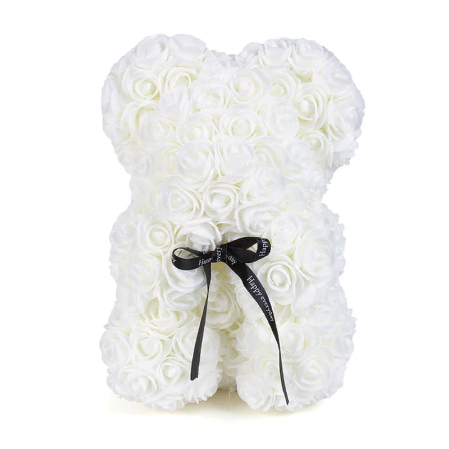 Rose Teddy Bear With Flowers For Valentines-Flower Teddy Bear