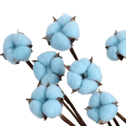 10 Piece Cotton Flower Decorative - Artificial Soft Touch - Flower Teddy Bear