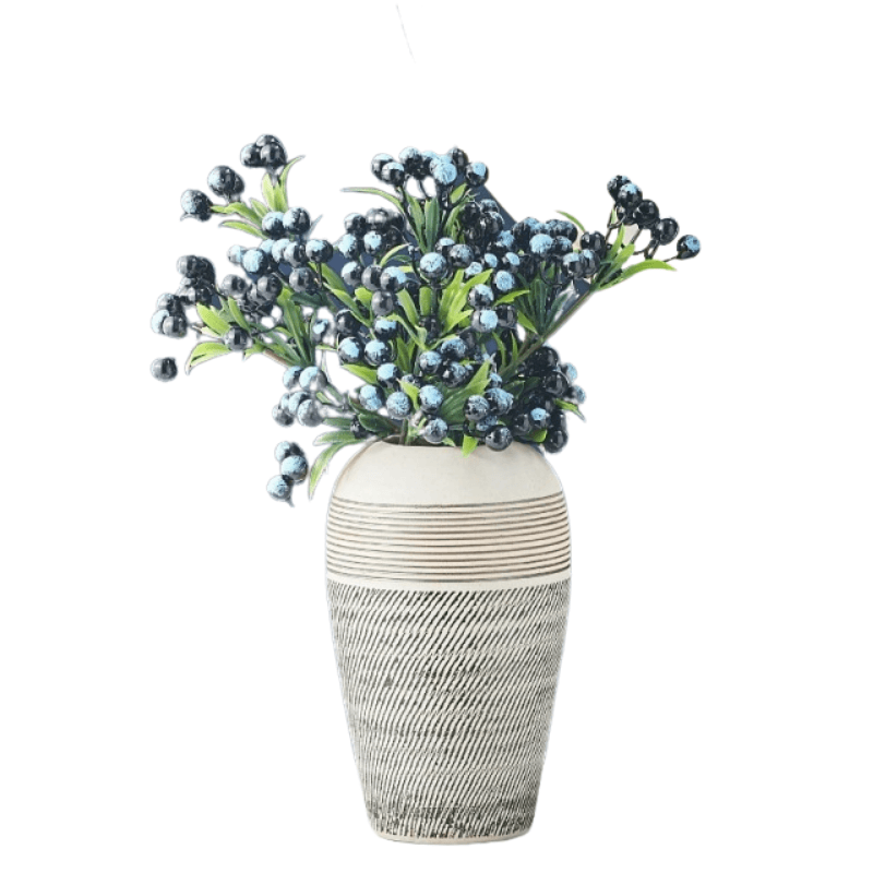 Artificial Berry Arrangement – Vibrant Decor for Any Space-Flower Teddy Bear