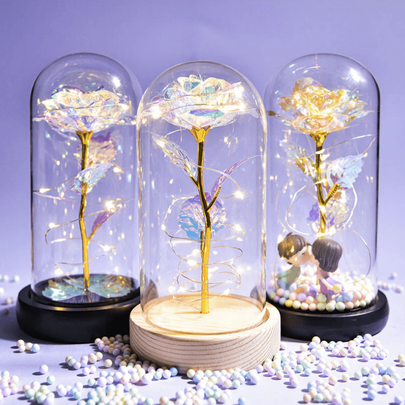 Eternal Galaxy Rose Pearls - A Stunning Gift For Every Occasion-Flower Teddy Bear