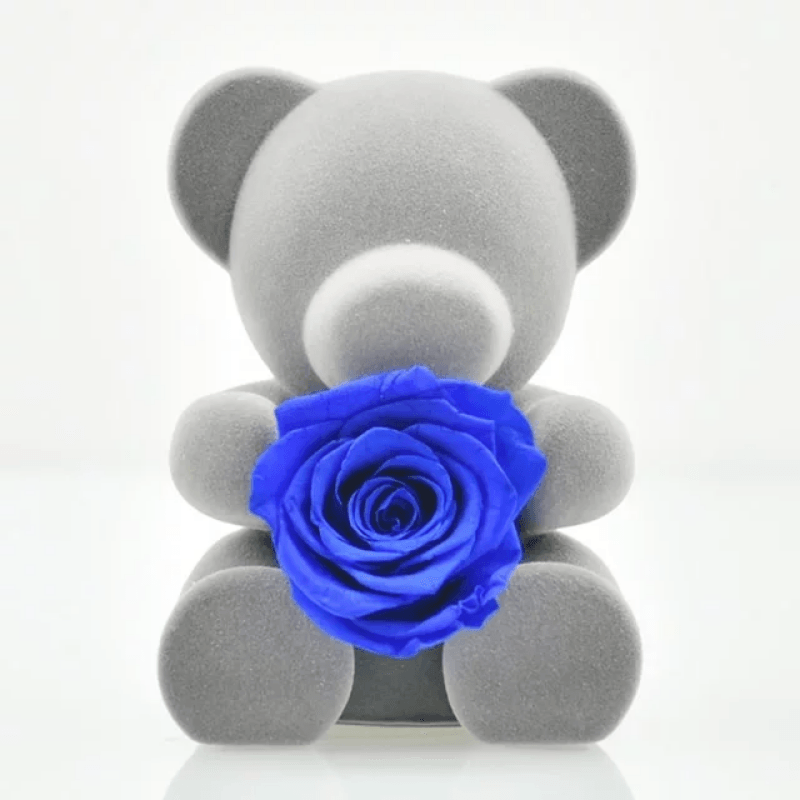 Mini Teddy Bear With Rose-Flower Teddy Bear