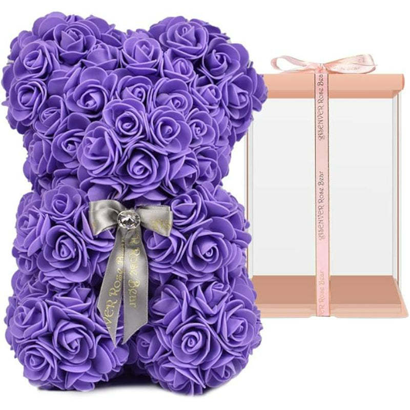 Luxury Floral Teddy Gift-Flower Teddy Bear