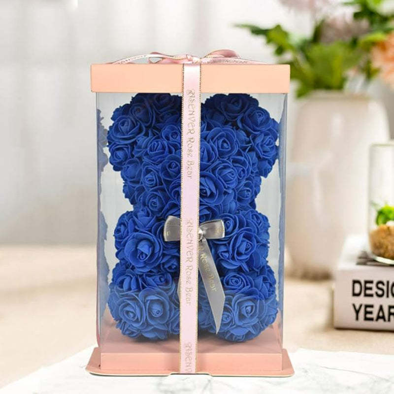 Luxury Floral Teddy Gift-Flower Teddy Bear