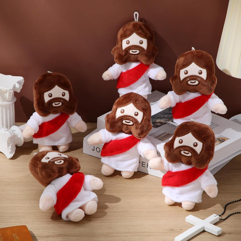 6 Pieces My Friends Jesus Plush Toys - Versatile Gift-Flower Teddy Bear