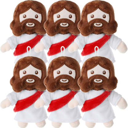 6 Pieces My Friends Jesus Plush Toys - Versatile Gift-Flower Teddy Bear