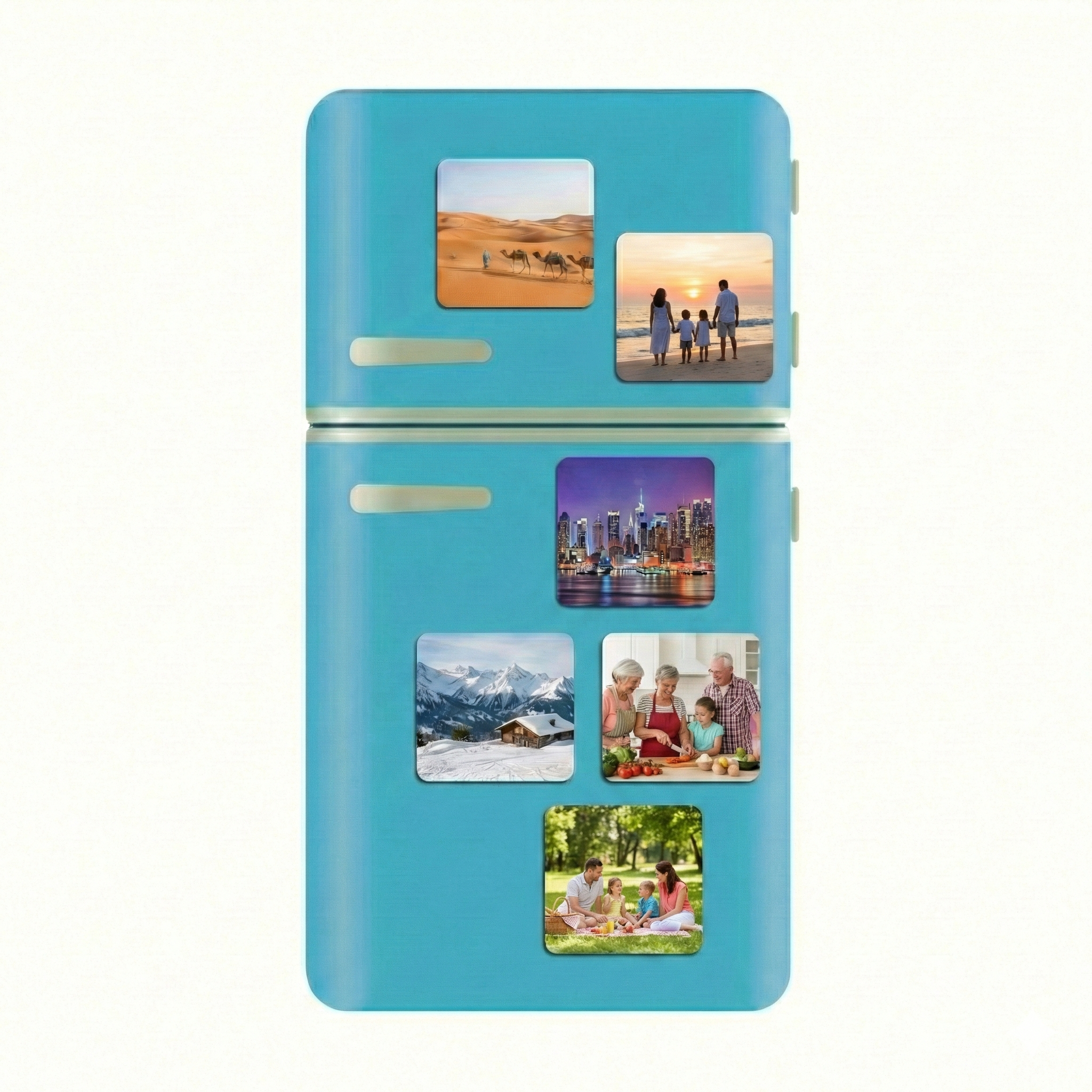 Customizable Photo Refrigerator Magnets