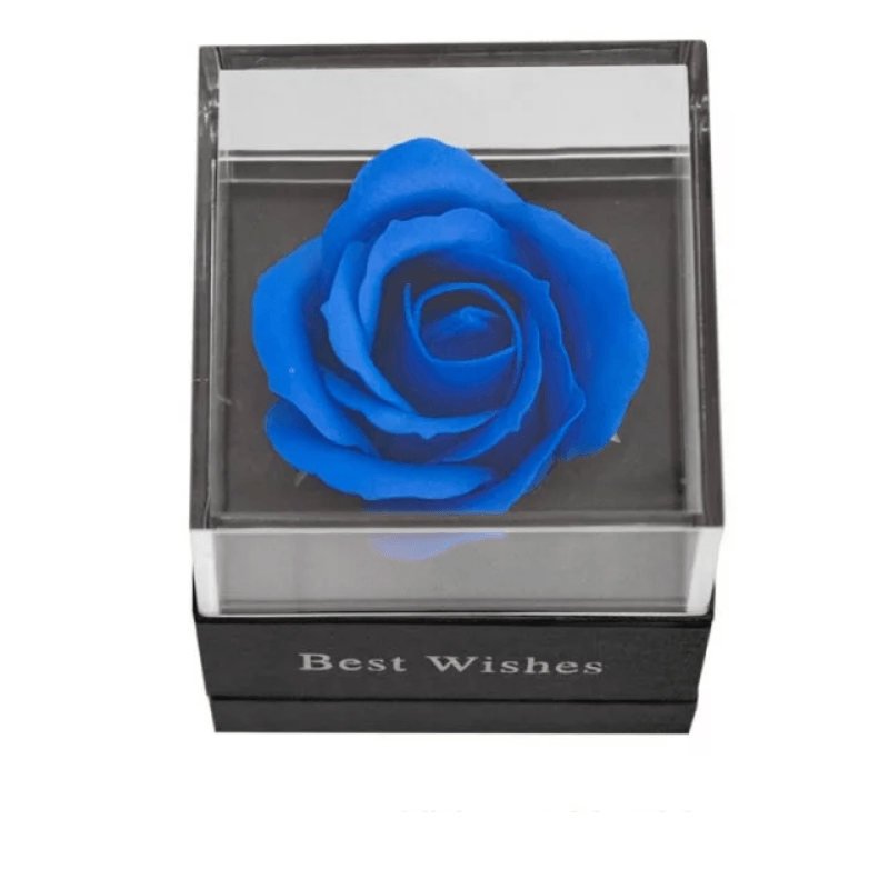 Soap Rose Acrylic Box-Flower Teddy Bear