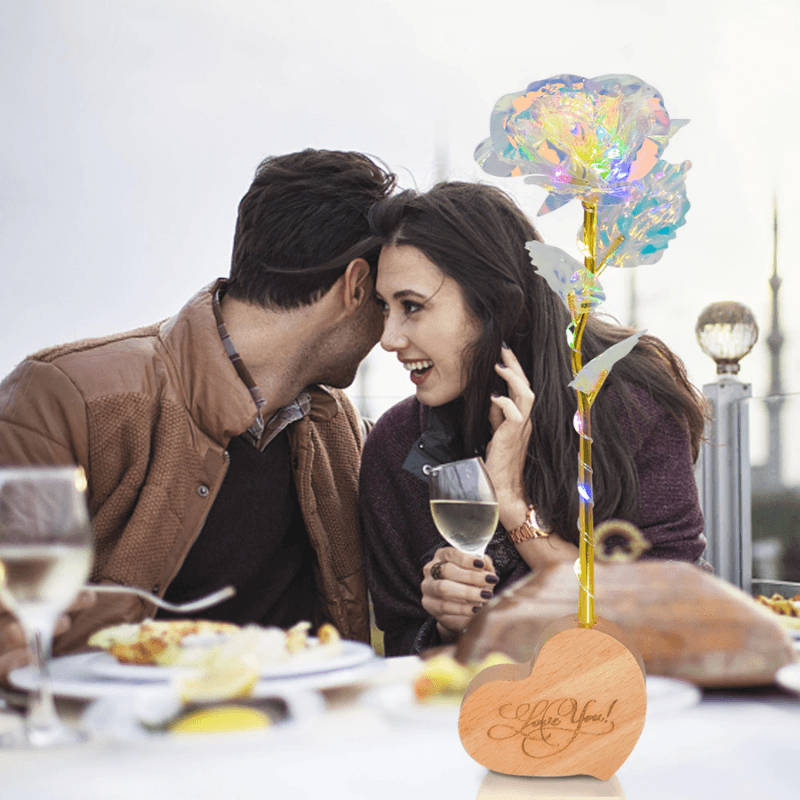 Galaxy Rose Flower – Gorgeous Gold Foil Rose For Decoration-Flower Teddy Bear