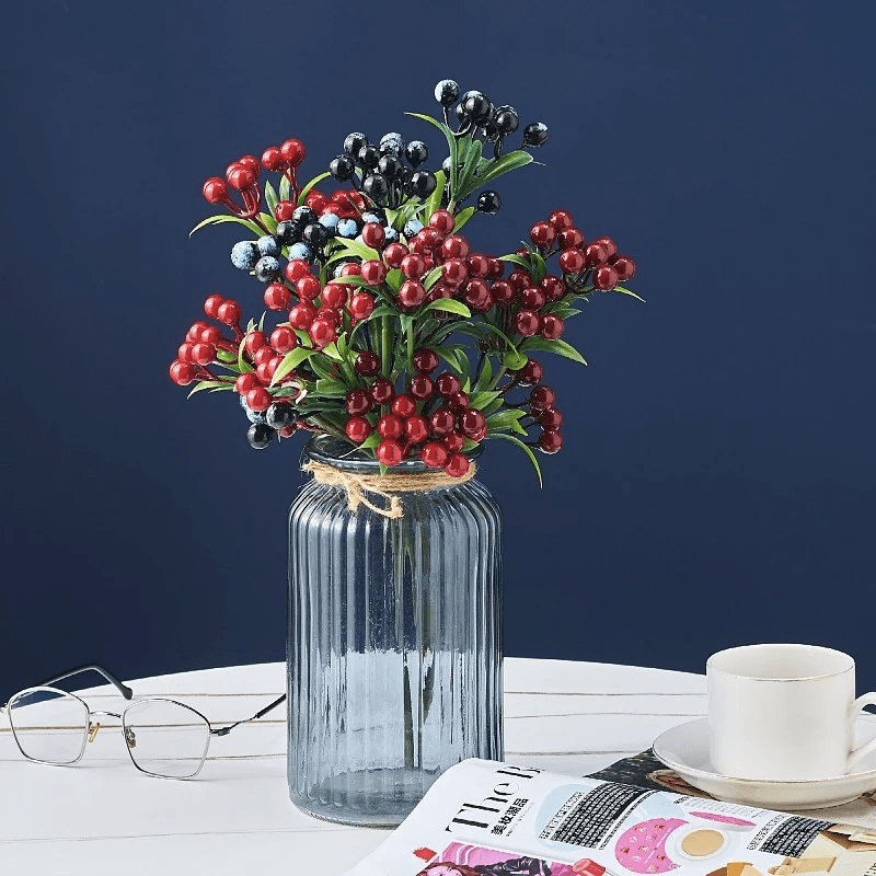 Artificial Berry Arrangement – Vibrant Decor for Any Space-Flower Teddy Bear