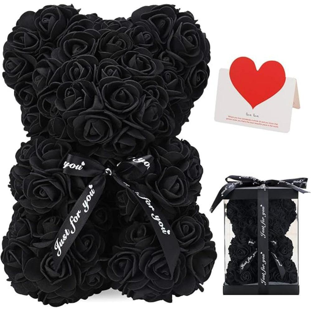 Rose Teddy Bear Gift - Handcrafted For Decoration And Gifting-Flower Teddy Bear