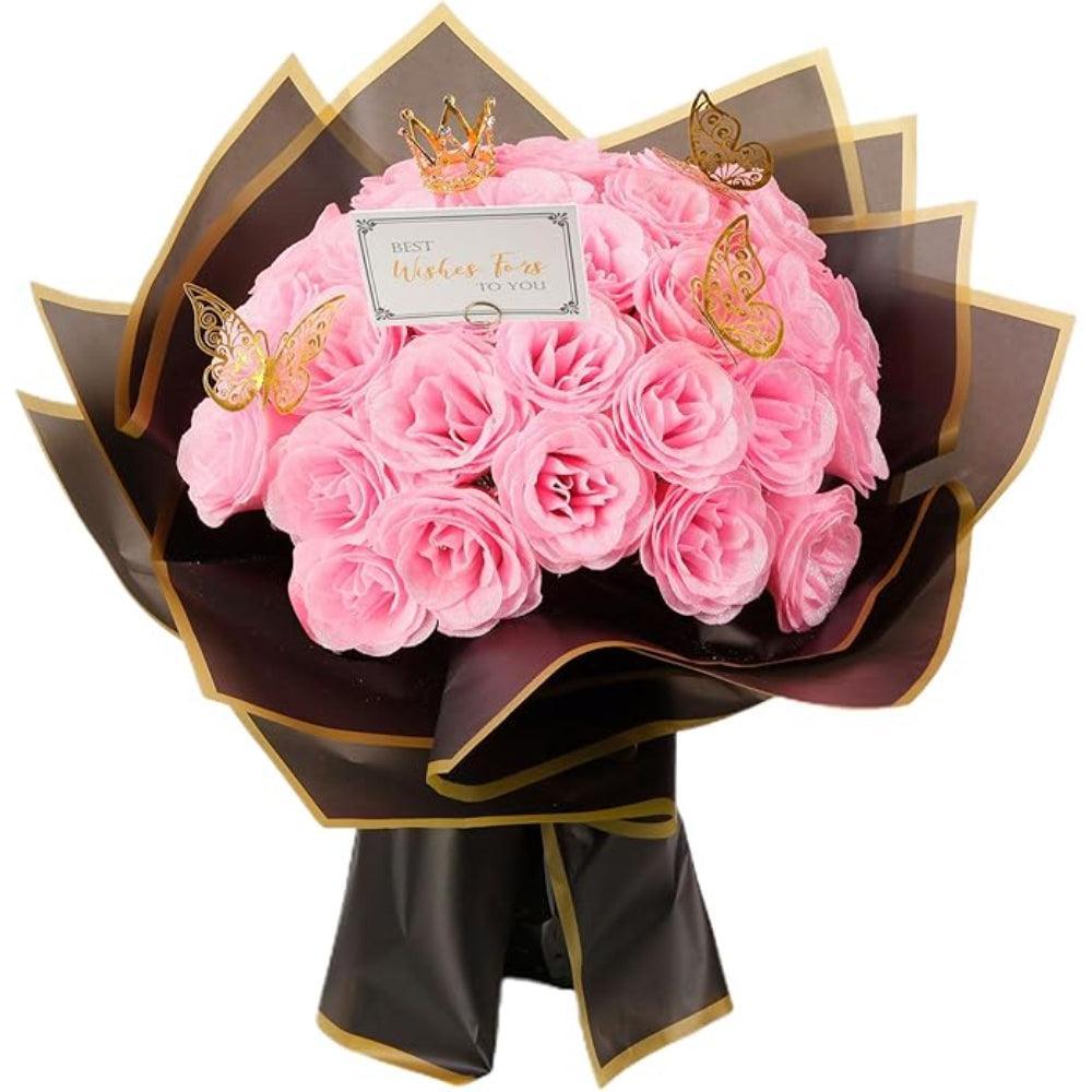 Artificial Rose Arrangement-Flower Teddy Bear